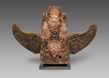 God Vishnu Riding His Mount, Garuda, 19th century. Creator: Unknown