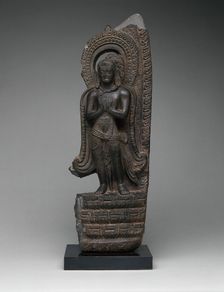 God Vishnu's Mount, Garuda, Standing with Hands in Gesture of Adoration..., 11th century or earlier. Creator: Unknown