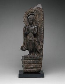God Vishnu's Mount, Garuda, Standing with Hands in Gesture of Adoration..., 11th century or earlier. Creator: Unknown