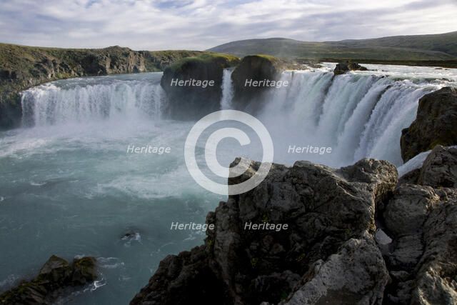 Godafoss Falls, Iceland. Creator: Tom Artin.