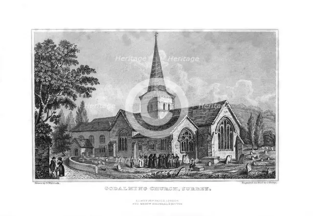 Godalming Church, Surrey, 1829.Artist: J Shury