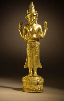 Goddess (Devi) (image 1 of 3), With later reworkings. Creator: Unknown