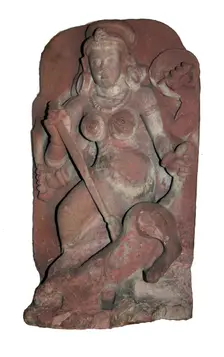 Goddess Durga Slaying the Buffalo Demon (Mahishasuramardini), 5th/6th century. Creator: Unknown