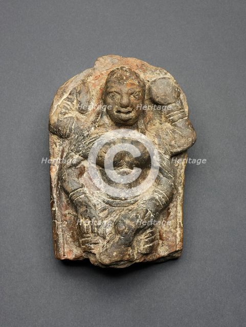 Goddess Durga Slaying the Buffalo Demon (Mahishasuramardini), Kushan period, 2nd century. Creator: Unknown.