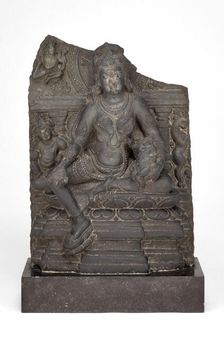 Goddess Hariti Seated Holding a Child, Pala period, 10th/11th century. Creator: Unknown