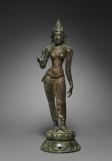 Goddess Holding a Lotus, c. 950. Creator: Unknown