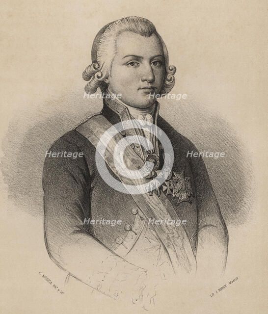 Godoy, Manuel de (1767-1851), Duke of Alcudia and Sueca, Prime Minister of Charles IV, known as t…