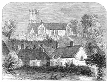Godshill Church, Isle of Wight, 1861. Creator: Unknown