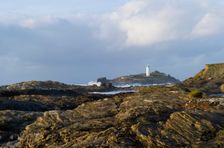Godrevy Lighthouse, Godrevy Island, Gwinear-Gwithian, Cornwall, 2011. Creator: Peter Williams