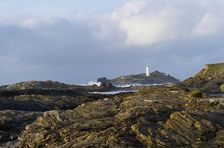 Godrevy Lighthouse, Godrevy Island, Gwinear-Gwithian, Cornwall, 2011. Creator: Peter Williams
