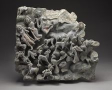 Gods and Animals in a Landscape, Fragment from a Scene of Buddha Shakyamuni's..., 2nd-early 3rd cent Creator: Unknown
