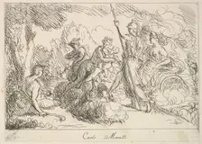 Gods and Goddesses in a Landscape, 1740-1802. Creator: Giuseppe Canale