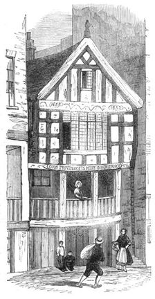 "God's Providence House", Watergate-street, Chester, 1862. Creator: Unknown