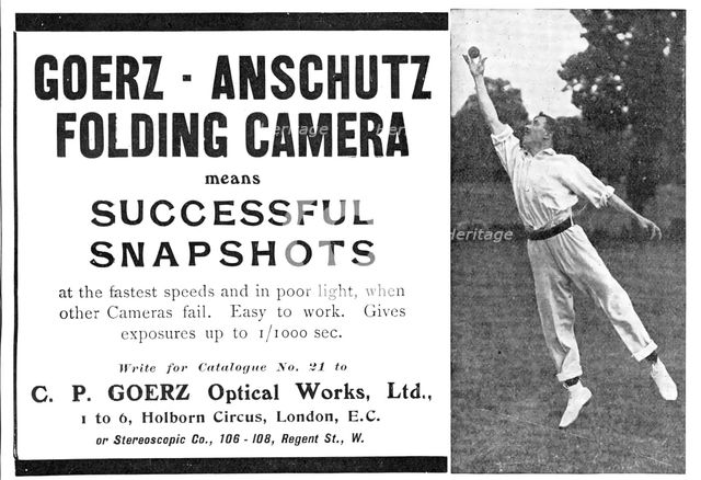 Goerz-Anschutz Folding Camera means Successful Snapshots, 1909. Creator: Unknown.