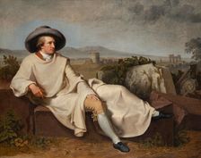 Goethe in the Roman Campagna, 1787. Creator: Johann Heinrich Wilhelm Tischbein