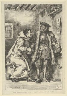 Goetz and Friar Martin, after 1845., after 1845. Creator: Eugene Delacroix