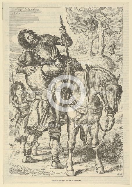 Goetz Aided by the Gypsies, after 1845., after 1845. Creator: Eugene Delacroix.