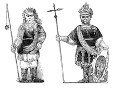 Gog and Magog, Guildhall, London, c1902