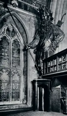 Gog (Gogmagog), One of the two City giants burnt in the London Guildhall fire, 1940