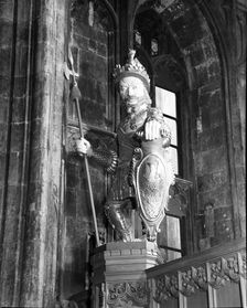 Gog statue in the Guildhall, City of London, c1955. Creator: Arthur Charles Kirby Ware