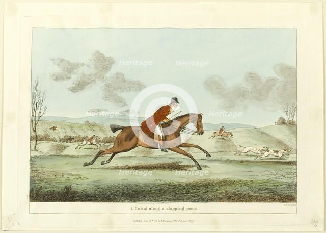 Going Along a Slapping Pace, plate one from Indispensable Accomplishments, published June 24, 1811. Creator: Robert Frankland.