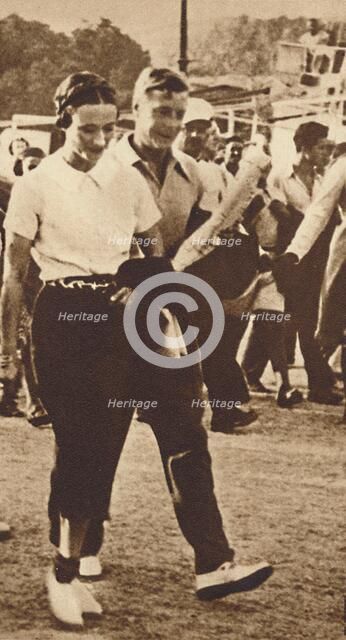 'Going Ashore', 1937. Artist: Unknown.