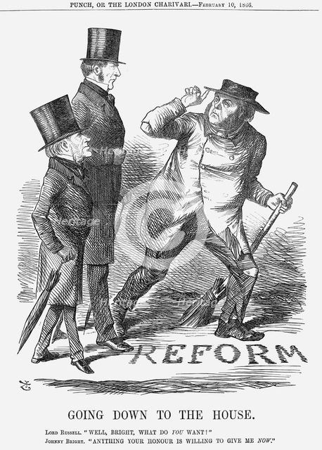 'Going Down to the House', 1866. Creator: John Tenniel.