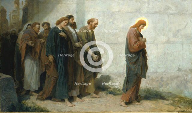 Going Down to Gethsemane, 1898. Creator: Johannes Adam Simon Oertel.