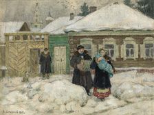 Going for a Visit. Krasnoyarsk, 1904. Creator: Boris Vasilievich Smirnov