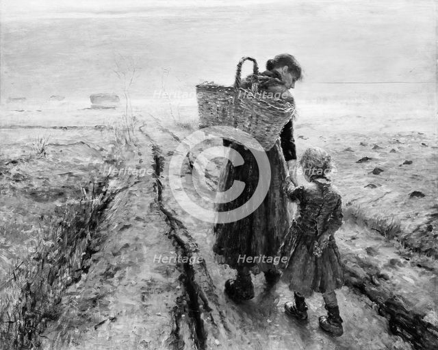 Going Home, ca. 1889. Creator: Fritz Karl Hermann von Uhde.