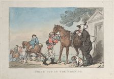 Going Out in the Morning, 1787., 1787. Creator: Thomas Rowlandson