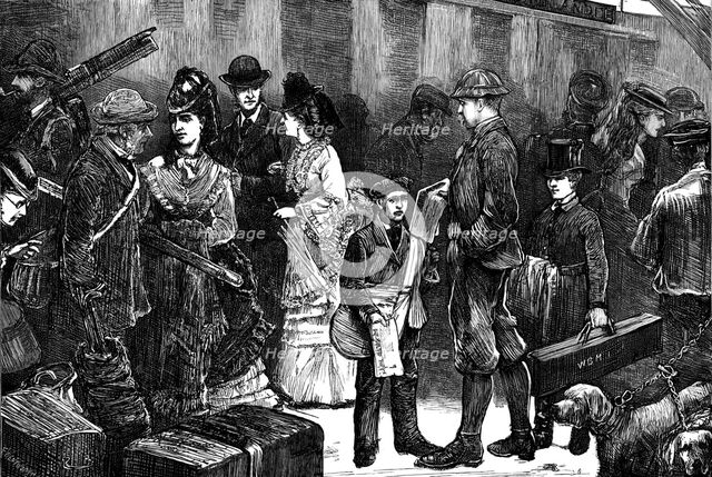 Going North: Dunblane Station, 1871. Creator: Unknown.