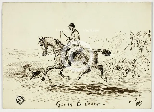 Going to Cover, 1865. Creator: W. H. Temple.