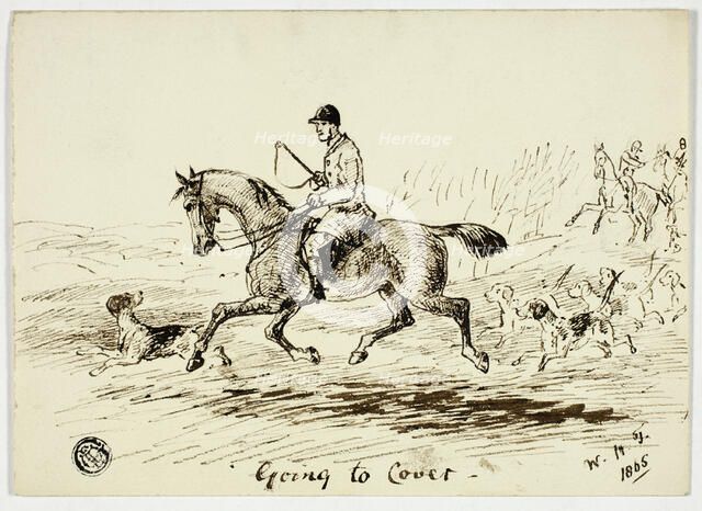 Going to Cover, 1865. Creator: W. H. Temple.