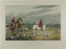 Going to Cover, from Fox Hunting, 1828. Creator: Charles Bentley