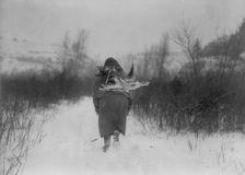 Going to camp, c1908. Creator: Edward Sheriff Curtis