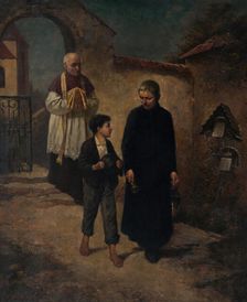 Going to care for the sick, 1901. Creator: Felicián Moczik