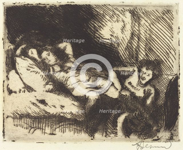 Going to Bed (Le coucher), 1913. Creator: Paul Albert Besnard.