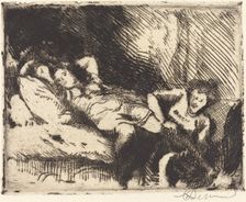 Going to Bed (Le coucher), 1913. Creator: Paul Albert Besnard