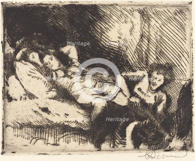 Going to Bed (Le coucher), 1913. Creator: Paul Albert Besnard.