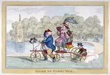 Going to Hobby Fair 1835. Artist: Isaac Robert Cruikshank