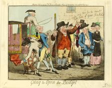 Going to Open the Budget, 1796. Creator: Unknown
