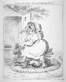 Going to London through Epping Forest' 1802. Artist: James Gillray