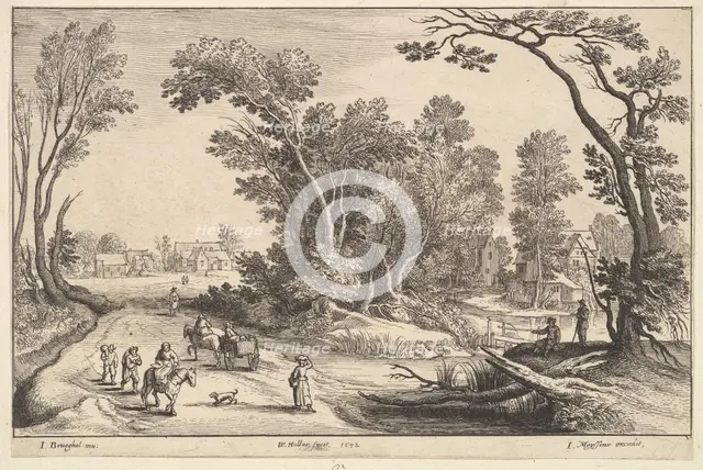 Going to Market, 1652. Creator: Wenceslaus Hollar.