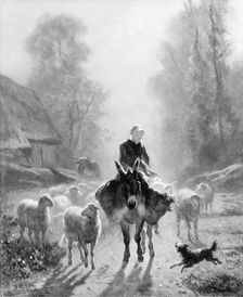 Going to Market, 1860. Creator: Constant Troyon