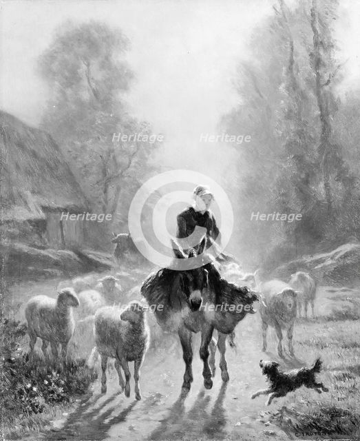 Going to Market, 1860. Creator: Constant Troyon.