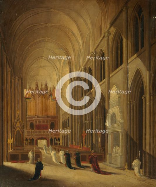 Going to Mass, c1840s. Creator: David Roberts.