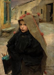 Going to School, 1882. Creator: Jules Bastien-Lepage