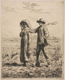 Going to work. Creator: Jean-François Millet (French, 1814-1875)