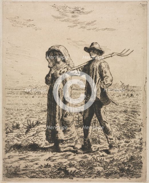 Going to work. Creator: Jean-François Millet (French, 1814-1875).
